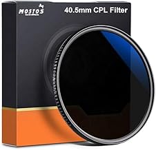 MOSTOS® - 40.5mm CPL Filter for Sony ZV1F ZV-1F ZV-E10 II ZVE10 ZV-E1 ZVE1 A6000 A6100 A6300 A6400 A6500 A6700 A5100 A5000 A7C II A7C with E PZ 16-50mm Lens or FE 28-60mm Kit Lens