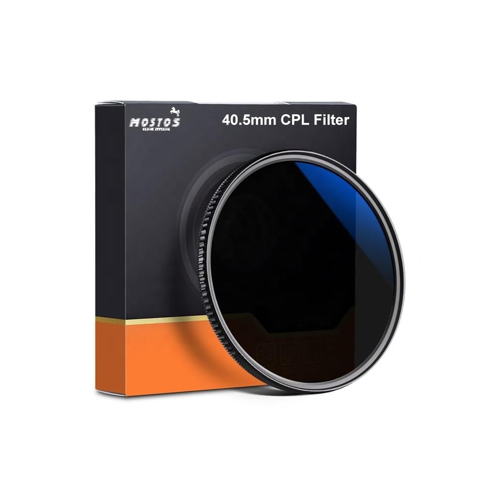 MOSTOS® – 40.5mm CPL Filter for Sony ZV1F ZV-1F ZV-E10 II ZVE10 ZV-E1 ZVE1 A6000 A6100 A6300 A6400 A6500 A6700 A5100 A5000 A7C II A7C with E PZ 16-50mm Lens or FE 28-60mm Kit Lens