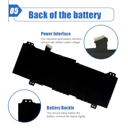 Image of 47.3Wh GH02XL Laptop Battery Compatible with HP Chromebook 11A G8 11 G8 14 G6 14A G5 Chromebook X360 11 G3 Chromebook 14A-CA 14A-CA0257 Series GHO2XL GH02047XL-PL L75783-005 HSTNN-DB9M HSTNN-IB9C