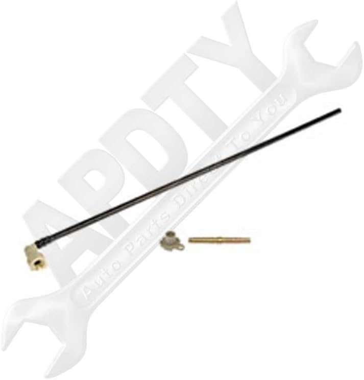 APDTY 911162 5/16 In. Quick Connector, 90 Degree w/ 18 In. of 5/16 In. Nylon Tube and a Union