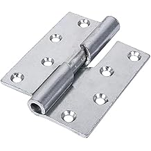 TIMCO Rising Butt Hinges Right Hand Steel Silver - 100 x 86