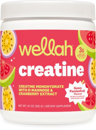 Wellah Creatine for Women (Guava Passionfruit) 50 Servings, 3g Per Serving