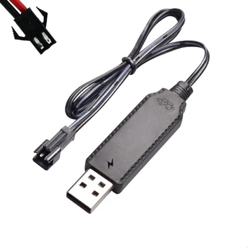 Image of ENJOY-UNIQUE Battery Charger Cable USB Charging Cord 3.7V for Ni-MH LiPo Rechargeable Batteries Pack SM-2 Pin Plug Used on RC Toys Car TANK Trucks Trains Boat Airplane