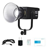 NANLITE FS-300B 撮影用ライト 高出力350W 色温度2700-6500K CRI96 TLCI97 バイカラー LED 定常光 12種類照明効果 過熱保護 アプリ操作 ボーエンズマウント 静音 ビデオライト 補助光 ライブ配信/記念撮影/スタジオ撮影 国内正規品 黒