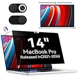 【Facile à installer 】Avec la méthode d'installation magnétique innovante, il vous suffit d'aligner la bande magnétique en haut du brise-vue MacBook Pro 14 avec le haut de l'écran du MacBook, et l'installation peut être terminée en une seconde, sans colle et sans souci.