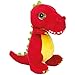 Produktbild Li'l Peepers 14372 Tyrannosaurus-Rex Dinosaurier von Suki Gifts, Rot 18 cm
