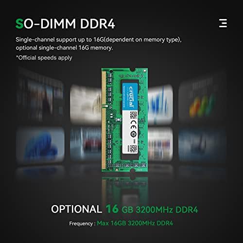 TRIGKEY Mini PC 12. generacji procesor Intel Alder Lake-N100 (do 3,40 GHz) Green G4 Mini komputer 11 Pro, 16G DDR4 3200 Mhz 500G M.2 NVME SSD Mini Desktop PC, Dual HDMI, WiFi 6, BT 5.2, USB 3.2 Gen 2