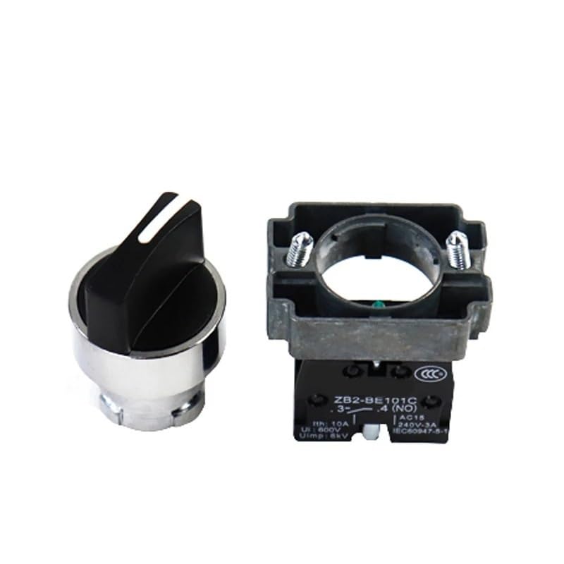 Commutateur rotatif XB2-BD41 avec contact en argent et retour automatique - 5