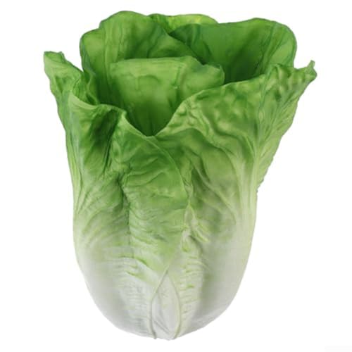 Lechuga artificial, lechuga de simulación realista, decoración de verduras, lechuga de poliuretano, vegetales falsos para decoración del hogar y la cocina