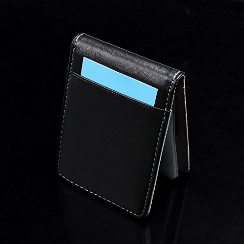 Y&G YCC1005 Gray Black Leather Wallet Money Clip 15 Card Holder Designer For Mens Perfect Economics Presents - Thumbnail 3