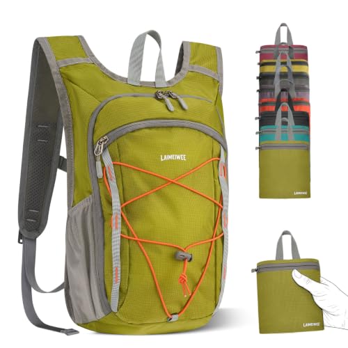 Small Hiking Backpack 13L Lightweight Foldable Travel Daypack for Men Women