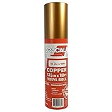 12.125' x 10ft Roll of Oracal 651 Copper Craft Vinyl - On a 2.5' Core - Adhesive Vinyl for Cricut,...