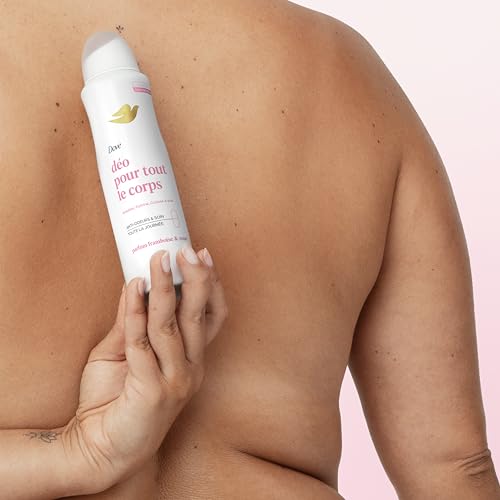DOVE Déodorant Pour Tout le Corps Spray Framboise & Rose 150ml