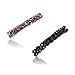 Produktbild PPX 2 Stück Hair Beauty Haarschmuck Kopfschmuck Haarspange Haarklammer Klammer Strass Schwarz und Lila (Rhinestone series)