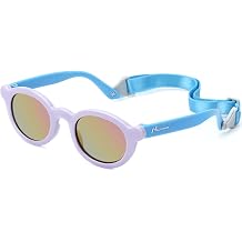 Nacuwa Baby Sunglasses - 100% UV Proof Sunglasses for Baby, Toddler, Kids - Ages 0-2 Years - Case and Pouch included