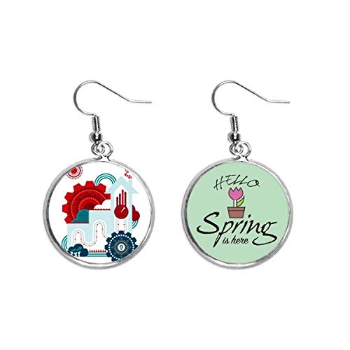 Joyas de primavera con engranajes de colores para lucir en eventos de día