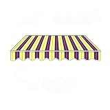 Wasserdichtes Polyester-Markisen-Ersatzdach, Einziehbare Markisen-Oberabdeckung, UV-beständiger Sonnenschutz-Markisenstoff-Ersatz for Terrasse, Balkon, Schaufenster(Z,3.5X 1.5 m)