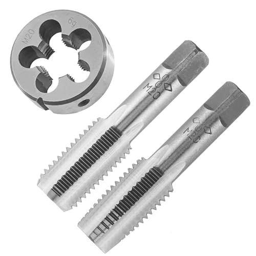 Aceteel M20X2.5 Hand Tap and Round Die Set Right Hand