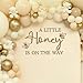 A Little Honey is on the Way Baby Shower Party Decal Sign, Honey Bee Themed Gender Reveal Girl or Boy Baby Shower Decal, Welcome Baby Party Balloon Arch Decal, 1.8