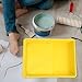 GLEAVI 9-inch Yellow Plastic Paint Roller Tray Paint Holder Pan for Wall Painting Supplies Home Interior Painting Tools