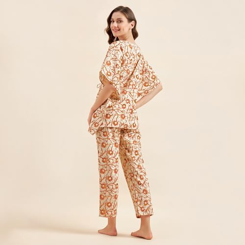 Image of Sweet Dreams Women's Cotton Animal Print Pajama Set Pack of 1