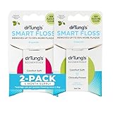 DrTung's Smart Floss - Natural, PTFE & PFAS Free Floss, Gentle on Gums, Expands & Stretches, BPA Free Floss - Natural Dental Floss Cardamom Flavor (Pack of 2)