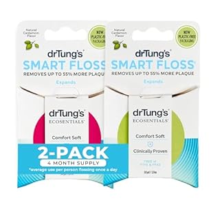 Dr. Tung's Smart Floss, 30 yds, Natural Cardamom Flavor 1 ea Colors May Vary (Pack of 2)