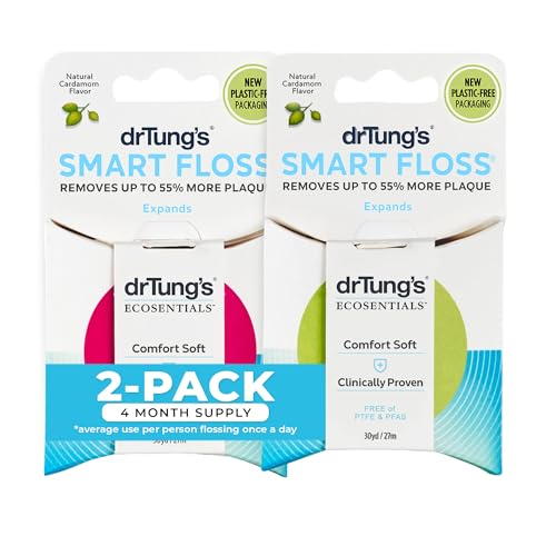 DrTung's Smart Floss - Natural, PTFE & PFAS Free Floss,