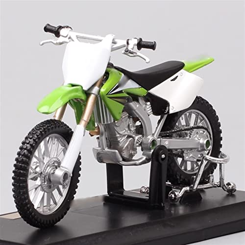 Maquette Kawasaki KX250 miniature premium de moto cross 1/18 finitions haut de gamme pour vitrine