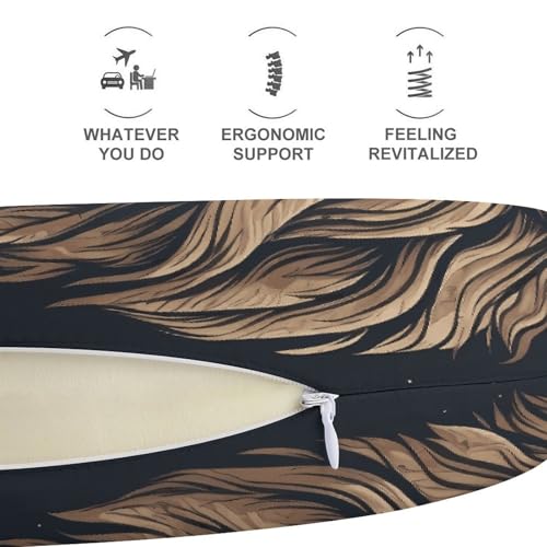 Almohada de espuma viscoelástica u-shaped para viaje 30x25 cm miniatura 5