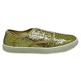  Zapatos Niña Lonas Chipie Jo Oro 38