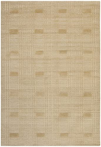 SAFAVIEH Tibetan Collection 6' x 9' Sand TB120A Hand-Knotted Modern
