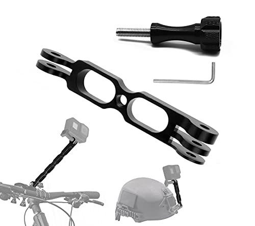 Bras d'extension en aluminium pour casque de sport trou 1/4 caméra d'action