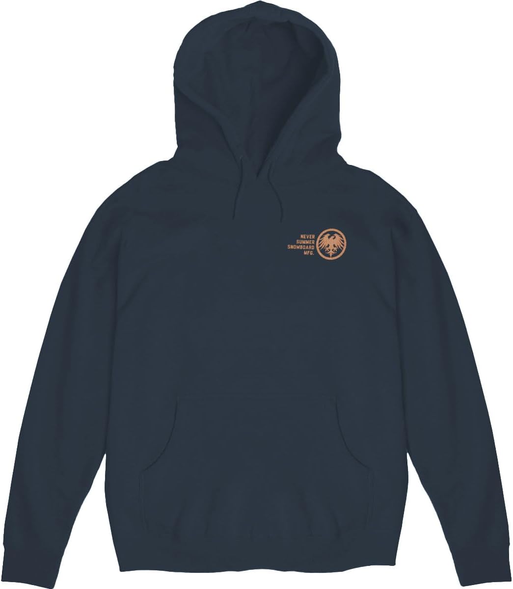 Never Summer Men's Pullover Hooded Sweatshirt