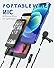 ttstar Microphone Professional for iPhone Lavalier Lapel Omnidirectional Condenser Mic Phone Audio Video Recording Easy Clip-on Lavalier Mic for YouTube, Interview, Mic for iPad for iPone(6.6ft)