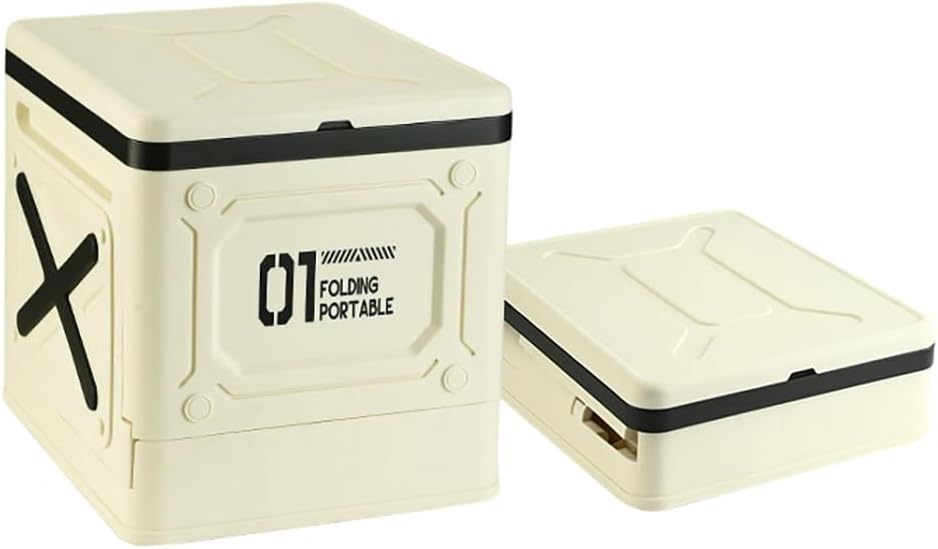 Portable Collapsible Car Toilet for Mitsubishi ASX 2010-2025 SUV 5-Seater, Multi Use for Car Outdoor Emergency Folding Travel Potty with Lid,Beige