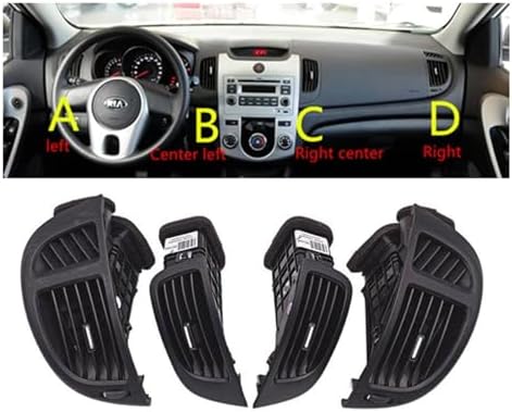 Car LHD Front Dash Board Air Conditioner Outlet A/C Air Vents ,Compatible with Kia Forte Cerato Koup 2008 2009 2010 2011 2012 2013(Center Left)
