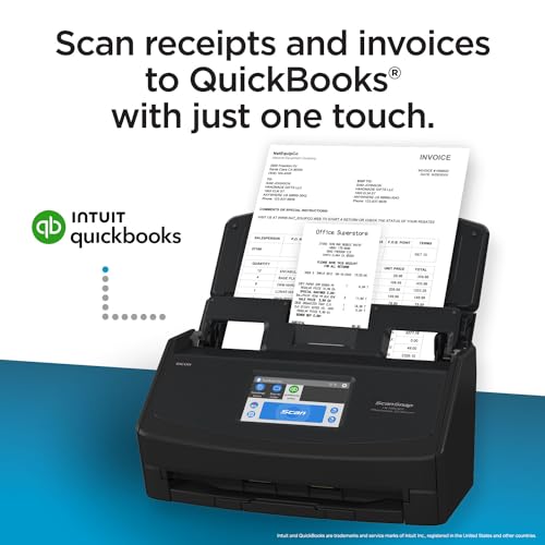 ScanSnap iX1600 Receipt Edition Color Duplex Invoice Document Scanner for Mac and PC Works with QuickBooks Online, Black - Image 3