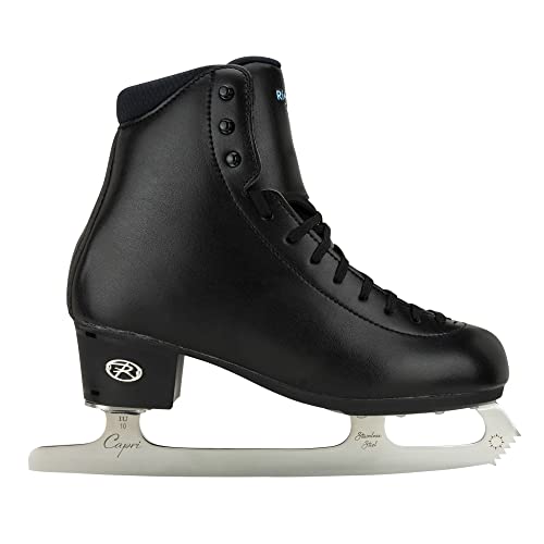 Riedell Topaz Adult Ice Skates for Women and Men - Supportive, Comfortable, Moisture-Wicking Adult Ice Skates with Stainless Steel Eclipse Capri Blade - Black - 11 by Riedell - Image 3