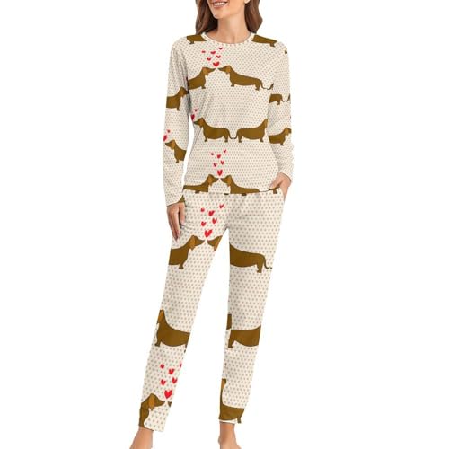 Pyjama femme Amour du Chien : le cadeau bien-être avec t-shirt manches longues