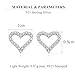 SLUYNZ Solid 925 Sterling Silver CZ Heart Earrings Stud for Women Teen Girls Small Heart Stud Earrings Love (A-Sterling Silver)