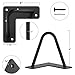 SMARTSTANDARD 4 Inch Heavy Duty Hairpin Furniture Legs, Metal Home DIY Projects for TV Stand, Sofa, Cabinet, etc with Rubber Floor Protectors Black 4PCS