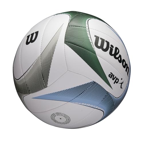WILSON AVP PXL Volleyball - Official Size, White/Blue/Green - Thumbnail 6