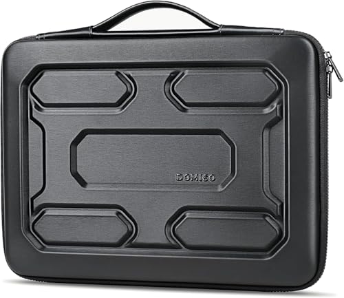 DOMISO 18 inch Laptop Sleeve with Handle Shockproof Computer Bag Waterproof EVA Protective Carrying Case for 17.3" MSI GS73VR Stealth Pro/HP Envy 17/LG Gram 17"/ROG Strix GL702VS, Black