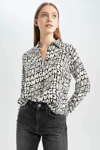 Image of TAGAS Women Printed Casual Shirt || Women's Casual Shirt || Women Formal Shirt || Stylish Shirt for Women || Shirt || Shirt (ST-8)