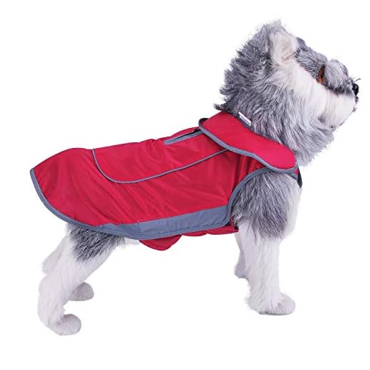 ThinkPet Outdoor Adventure Winter Dog Jacket Waterproof Reflective Warm Coat S Red