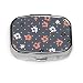 Produktbild Abstrakte einfache Blumen hübsche Pille Box Pillen Box kleine Tablet Inhaber Wallet Organizer Fall für Tasche oder Geldbörse