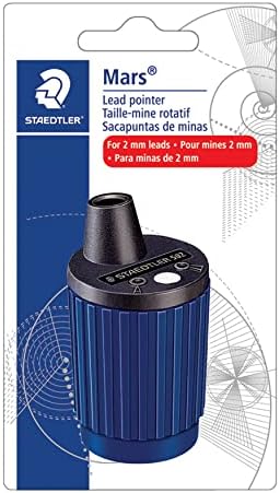 Staedtler 502 BK A6 Mars Rotary Action Lead Pointer and Tub for 2mm Leads, 502BKA6,Blue