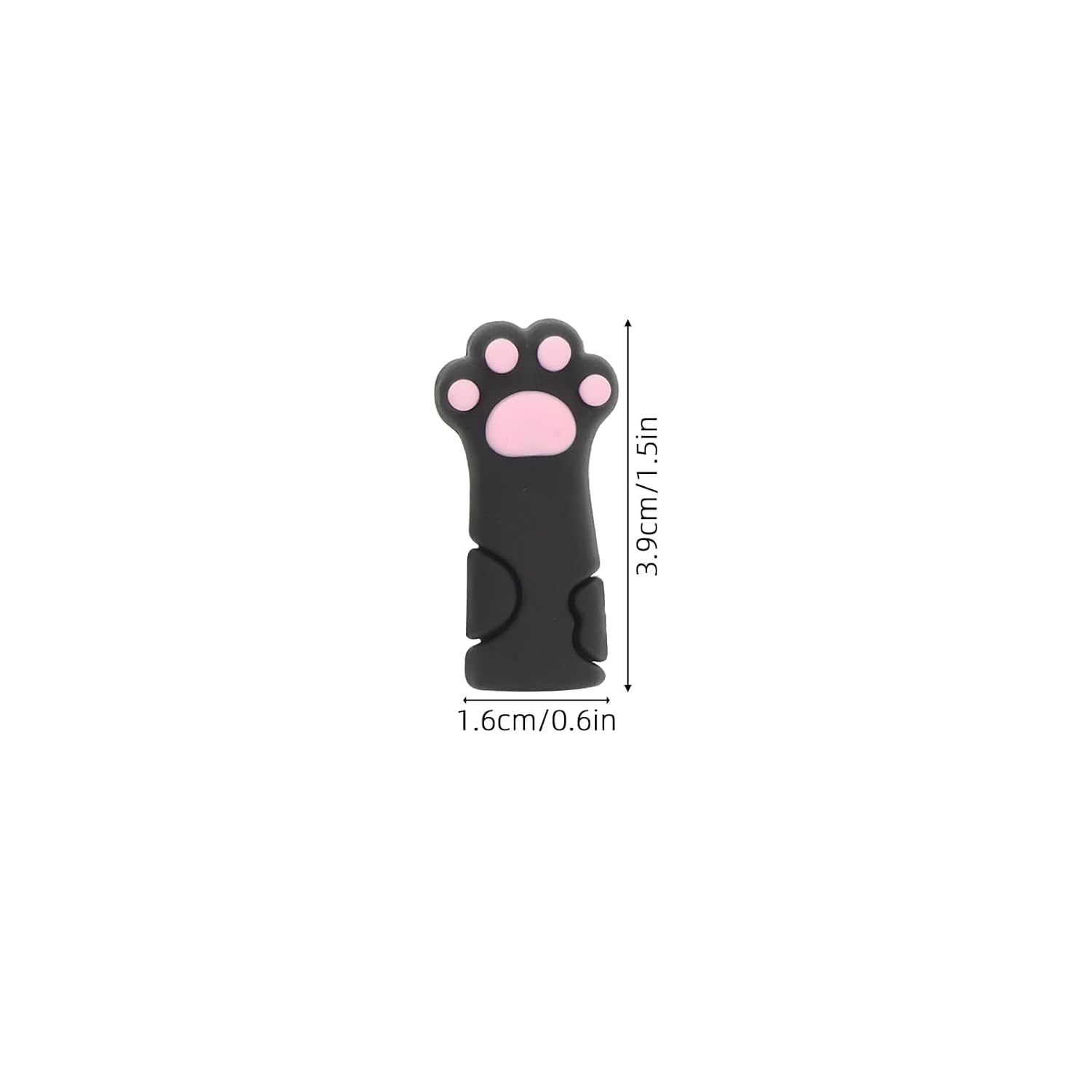 Didiseaon 10pcs Silicone Nipper Protective Sleeves Cute Cat Paw Shaped Nail Cuticle Scissors Covers Manicure Pedicure Tool Tweezers Caps