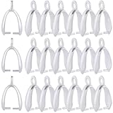 Matériau de qualité:ces bélières à breloques sont fabriquées en laiton de haute qualité., robuste et durable, exécution exquise, résistant à la corrosion et à la ROUILLEs, pas facile à décolorer et à changer de couleur.